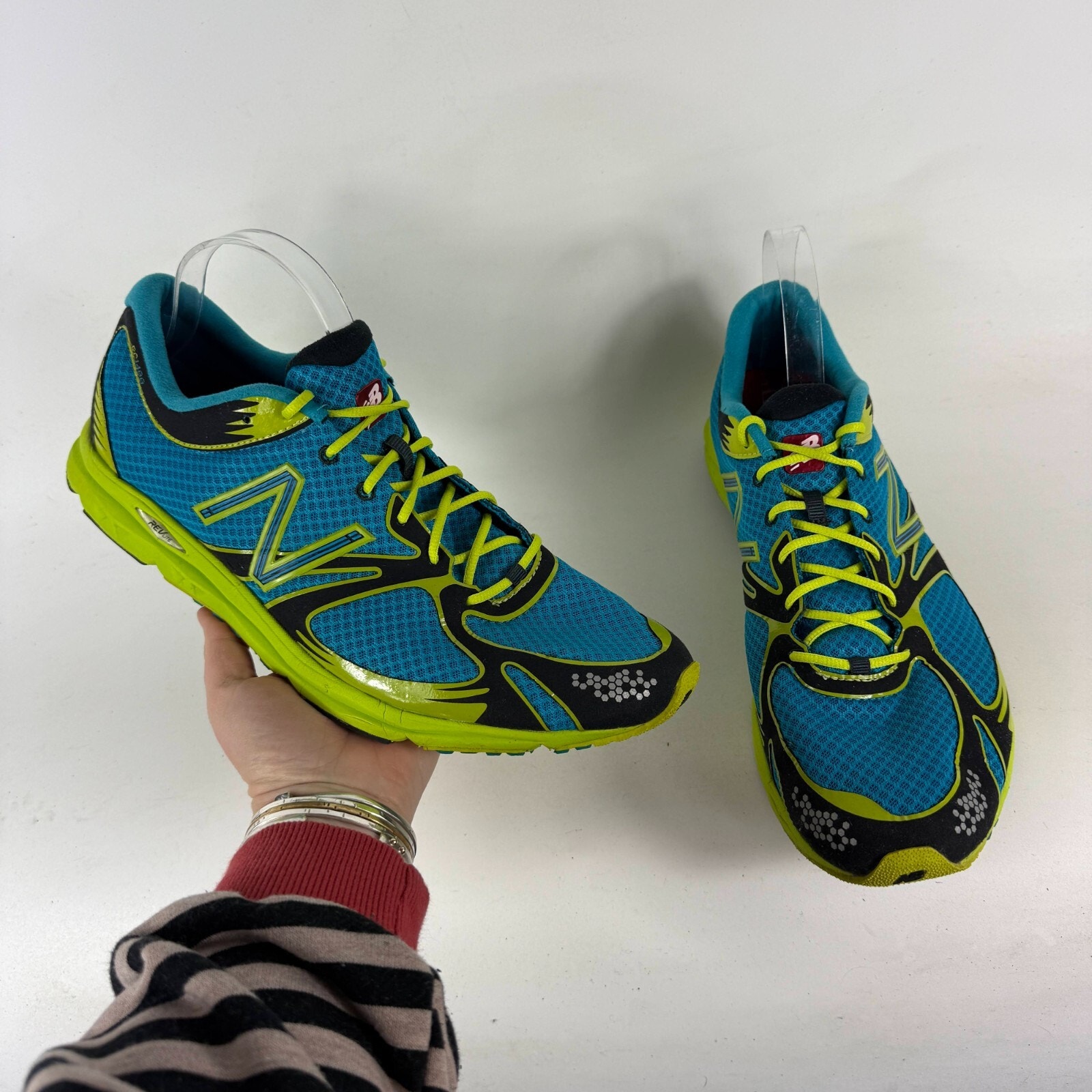 New Balance 1400 Sneakers Men's 13 Blue Green Lace Up Low Top Athletic Shoes